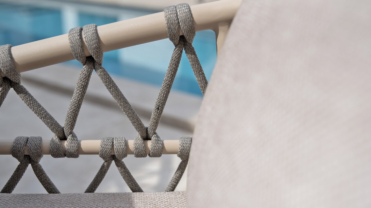 4 Seasons Outdoor Manolo Piacenza dining tuinset 180x95xH75 cm 5 delig keramiek latte Taste 4SO