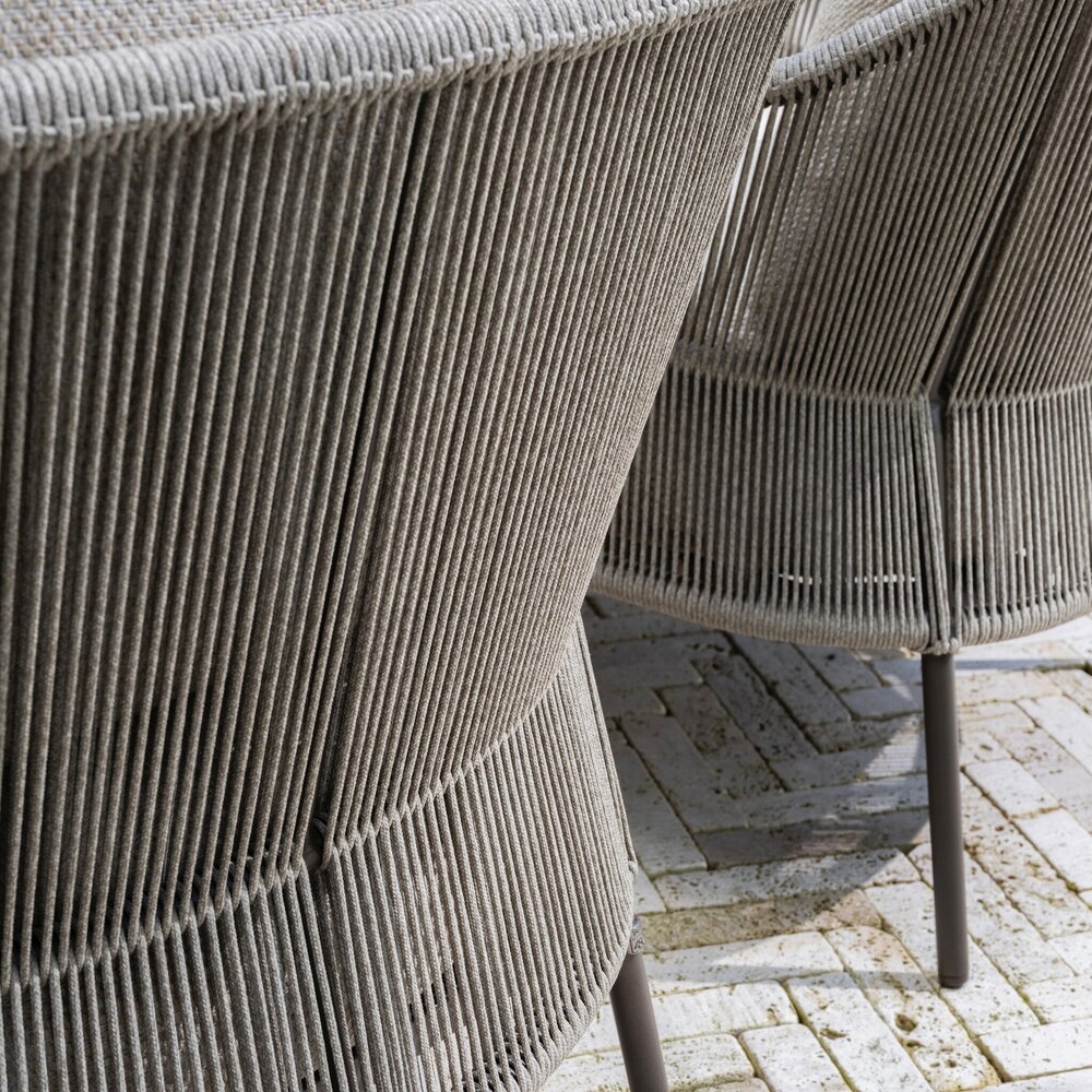 4 Seasons Outdoor Prado Florence dining tuinset 240x105xH75 cm 7 delig terre keramisch deens ovaal Taste 4SO