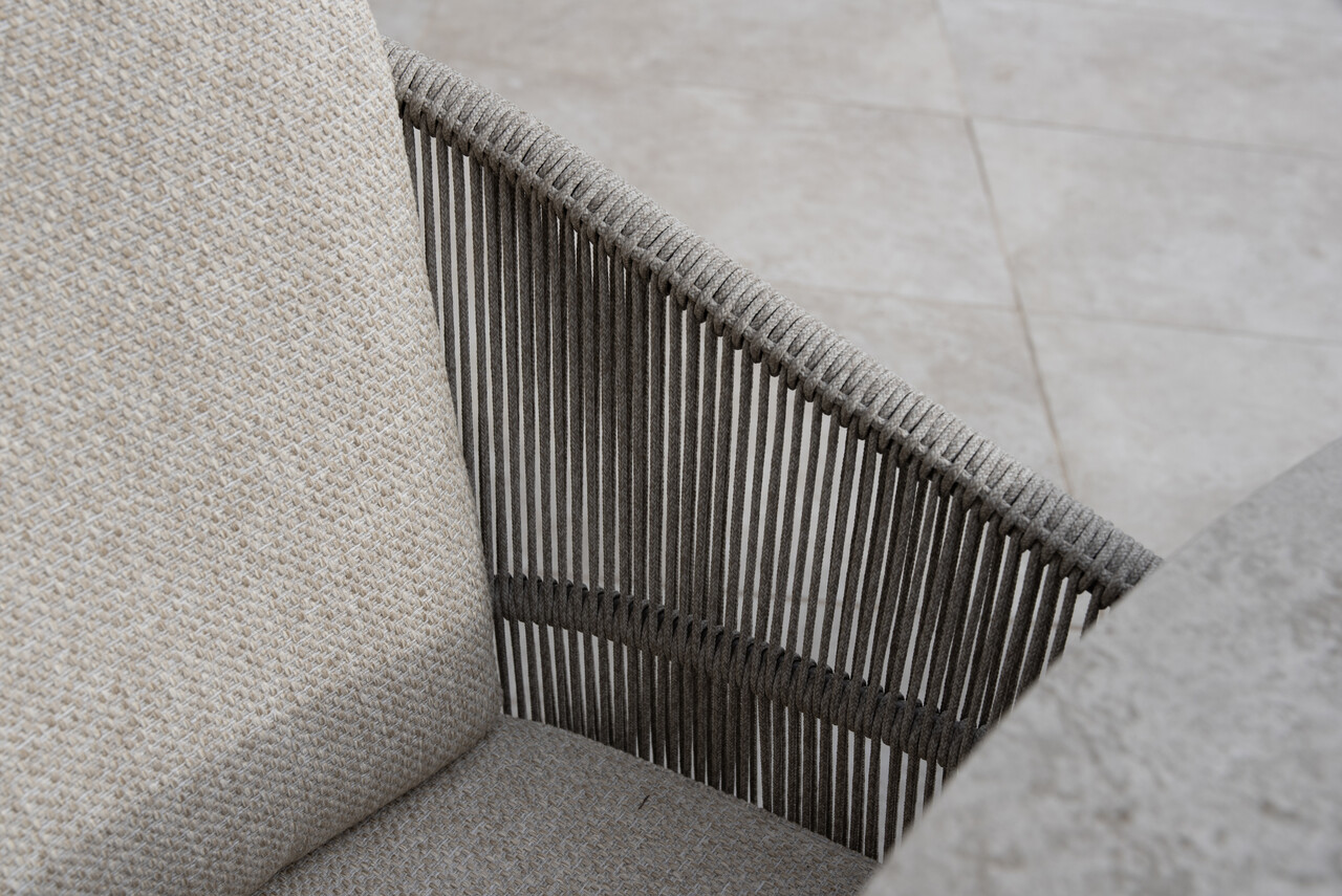 4 Seasons Outdoor Prado Florence dining tuinset 130xH75 cm rond 5 delig keramiek terre Taste 4SO