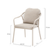 AVH-Collectie Sandora dining tuinstoel aluminium latte stapelbaar