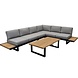 AVH-Collectie Showroommodel Ravenna platform hoek loungeset 5 delig antraciet aluminium AVH-Collectie Showroommodel Ravenna platform hoek loungeset 5 delig antraciet aluminium
