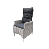 AVH-Collectie Showroommodel Empoli dining tuinstoel verstelbaar wit grijs ( set van 5)