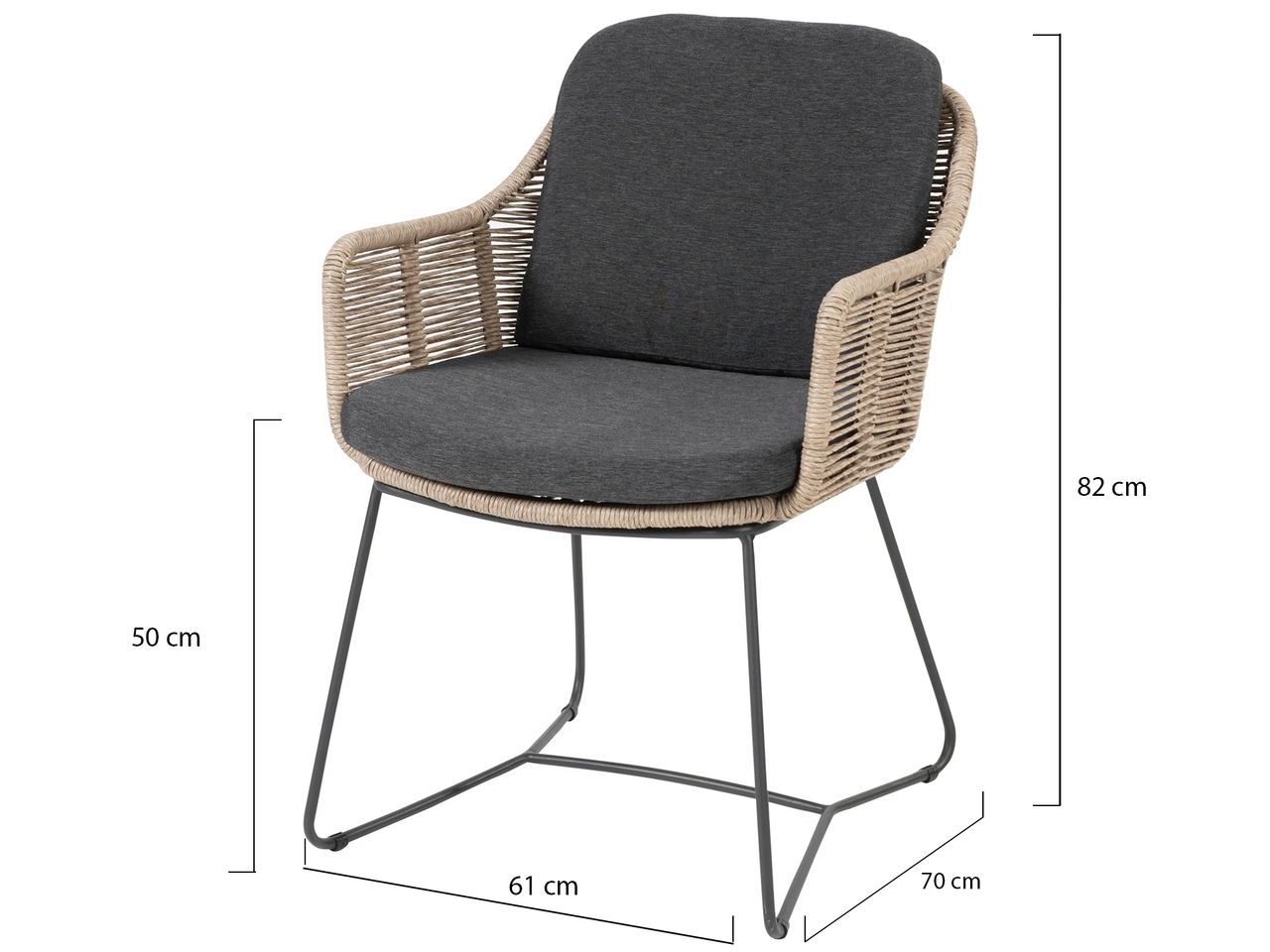 Taste 4SO Belmond dining tuinstoel natural wicker Taste 4SO