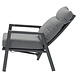 AVH-Collectie Caribbean verstelbare lounge tuinstoel aluminium dark grey