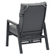 AVH-Collectie Caribbean verstelbare lounge tuinstoel aluminium dark grey