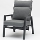 AVH-Collectie Caribbean verstelbare lounge tuinstoel aluminium dark grey