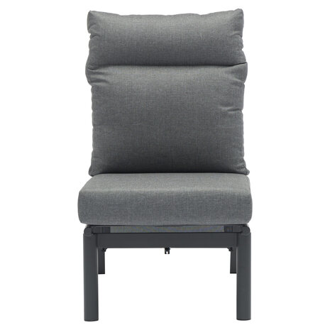 AVH-Collectie Caribbean verstelbare hoek loungeset 4 delig aluminium antraciet