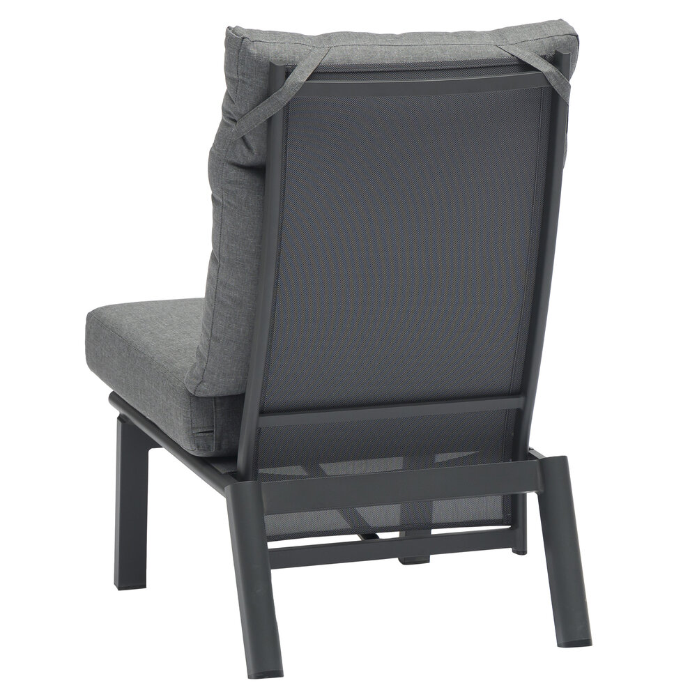 AVH-Collectie Caribbean verstelbare hoek loungeset 4 delig aluminium antraciet