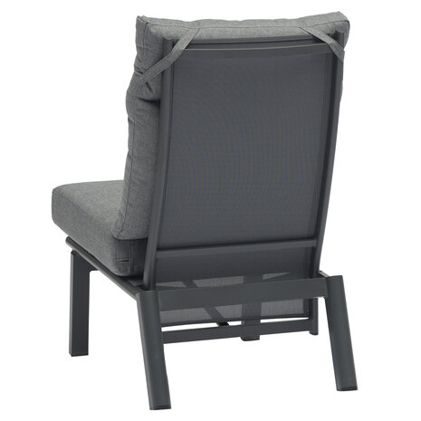 AVH-Collectie Caribbean verstelbare hoek loungeset 4 delig aluminium antraciet