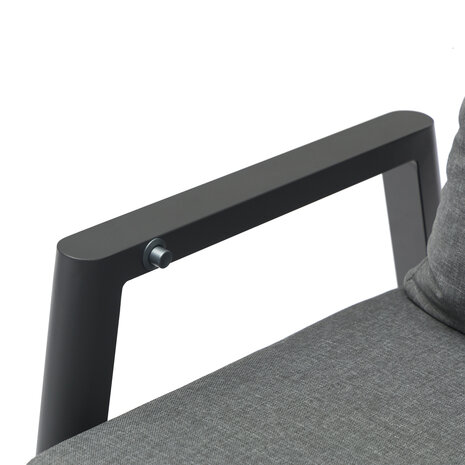 AVH-Collectie Caribbean verstelbare hoek loungeset 4 delig aluminium antraciet