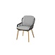 4 Seasons Outdoor Showroommodel Lugano dining tuinstoel met 2 kussens antraciet teak ( set van 4)