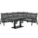 AVH-Collectie Caribbean verstelbare hoek loungeset 6 delig antraciet met uitschuifbare verstelbare tafel AVH-Collectie Caribbean verstelbare hoek loungeset 6 delig antraciet met uitschuifbare verstelbare tafel