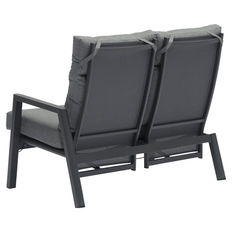 AVH-Collectie Caribbean verstelbare hoek loungeset 6 delig antraciet met uitschuifbare verstelbare tafel AVH-Collectie Caribbean verstelbare hoek loungeset 6 delig antraciet met uitschuifbare verstelbare tafel