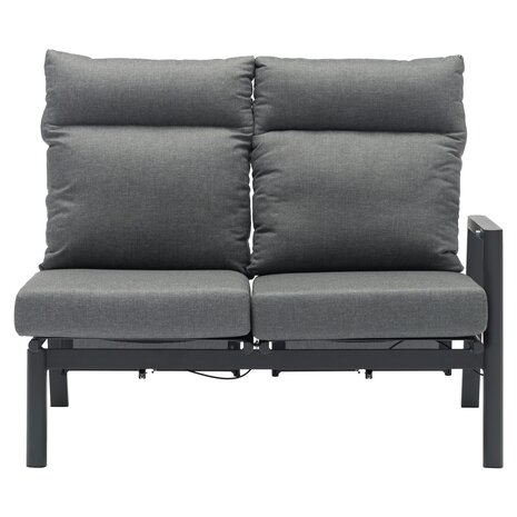 AVH-Collectie Caribbean verstelbare hoek loungeset 6 delig antraciet met uitschuifbare verstelbare tafel AVH-Collectie Caribbean verstelbare hoek loungeset 6 delig antraciet met uitschuifbare verstelbare tafel