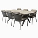 AVH-Collectie Sandora Vespera dining tuinset 220x100xH74 cm latte