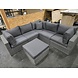 AVH-Collectie Showroommodel Rio hoek loungeset 6 delig antraciet wicker