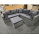 AVH-Collectie Showroommodel Rio hoek loungeset 6 delig antraciet wicker