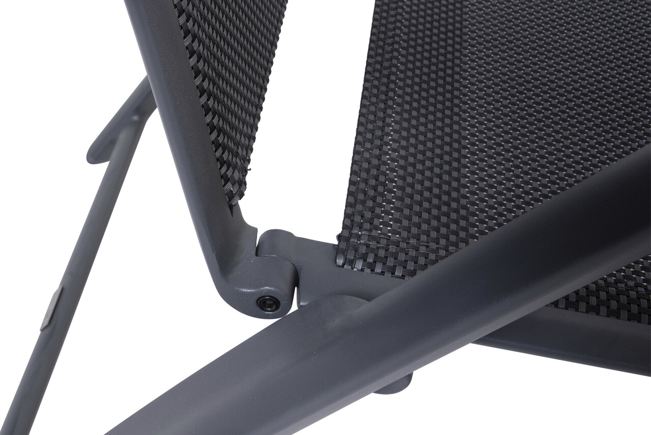 Taste 4SO Showroommodel Cadiz dining tuinstoel verstelbaar slate grey Taste4SO ( set van 3)