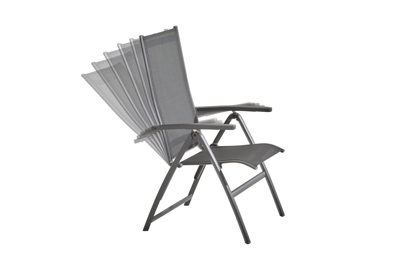 Taste 4SO Showroommodel Cadiz dining tuinstoel verstelbaar slate grey Taste4SO ( set van 3)