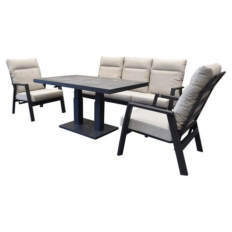 AVH-Collectie Barolo Pacific stoel bank dining loungeset 4 delig verstelbaar antraciet AVH-Collectie Barolo Pacific stoel bank dining loungeset 4 delig verstelbaar antraciet