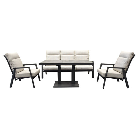 AVH-Collectie Barolo Pacific stoel bank dining loungeset 4 delig verstelbaar antraciet AVH-Collectie Barolo Pacific stoel bank dining loungeset 4 delig verstelbaar antraciet