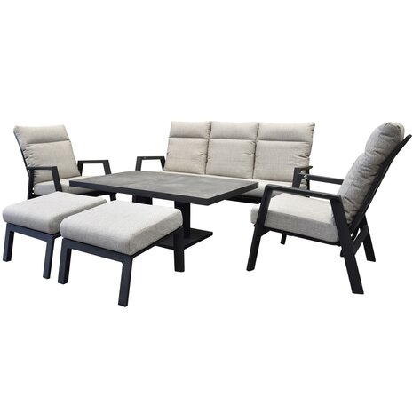 AVH-Collectie Barolo Pacific stoel bank dining loungeset 6 delig verstelbaar antraciet AVH-Collectie Barolo Pacific stoel bank dining loungeset 6 delig verstelbaar antraciet