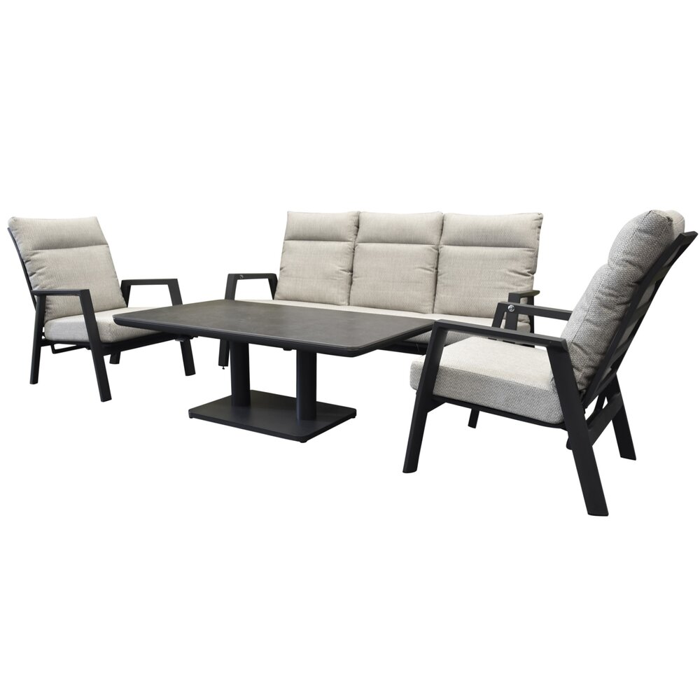 AVH-Collectie Barolo Pacific stoel bank dining loungeset 4 delig verstelbaar antraciet AVH-Collectie Barolo Pacific stoel bank dining loungeset 4 delig verstelbaar antraciet