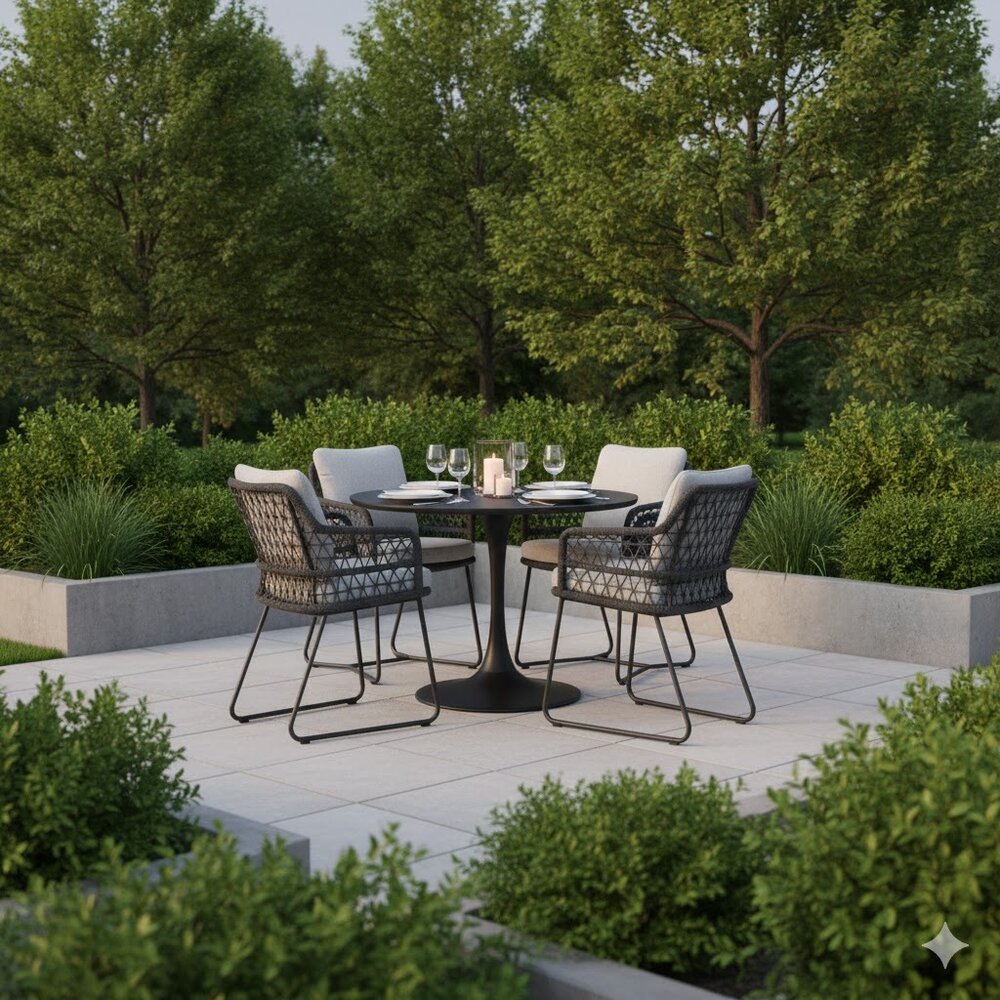 AVH-Collectie TaraTaranto Flair dining tuinset antraciet 120xH75cm 5- delignto Flair dining tuinset antraciet 120xH75cm AVH-Collectie TaraTaranto Flair dining tuinset antraciet 120xH75cm 5- delignto Flair dining tuinset antraciet 120xH75cm