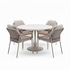 AVH-Collectie Monza Flair dining tuinstet 5-delig latte 120xH75cm AVH-Collectie Monza Flair dining tuinstet 5-delig latte 120xH75cm