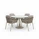 AVH-Collectie Matera Flair dining tuinset 5-delig latte zand 120xH75cm