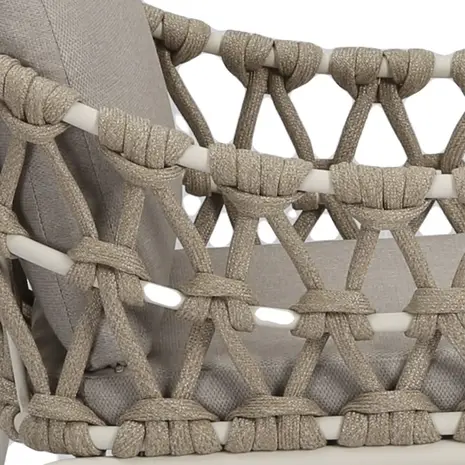 AVH-Collectie Matera Flair dining tuinset 5-delig latte zand 120xH75cm