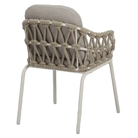 AVH-Collectie Matera Flair dining tuinset 5-delig latte zand 120xH75cm