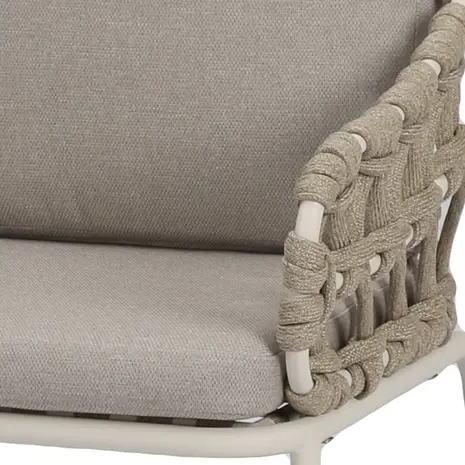 AVH-Collectie Matera Flair dining tuinset 5-delig latte zand 120xH75cm