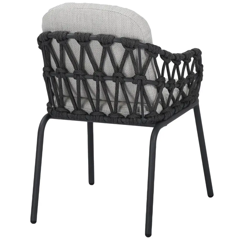 AVH-Collectie Matera Flair dining tuinset 5-delig antraciet 120xH75cm