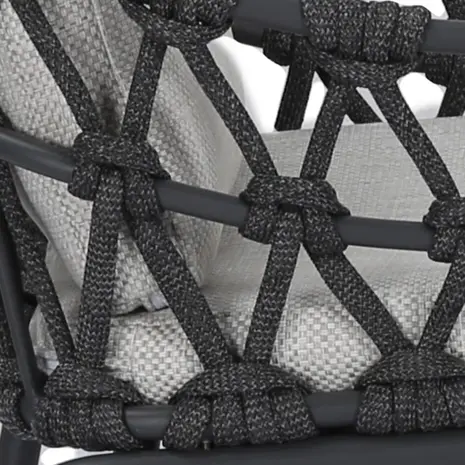 AVH-Collectie Matera Flair dining tuinset 5-delig antraciet 120xH75cm