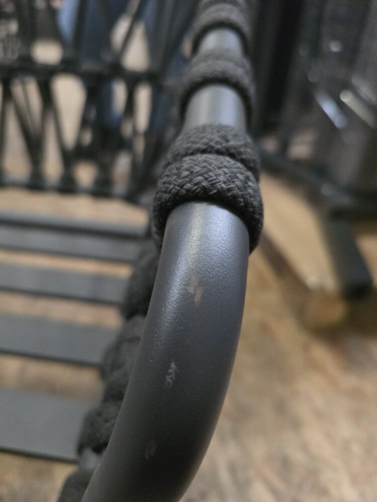 AVH-Collectie Showroommodel Elegant stoel bank loungeset 4 delig antraciet rope