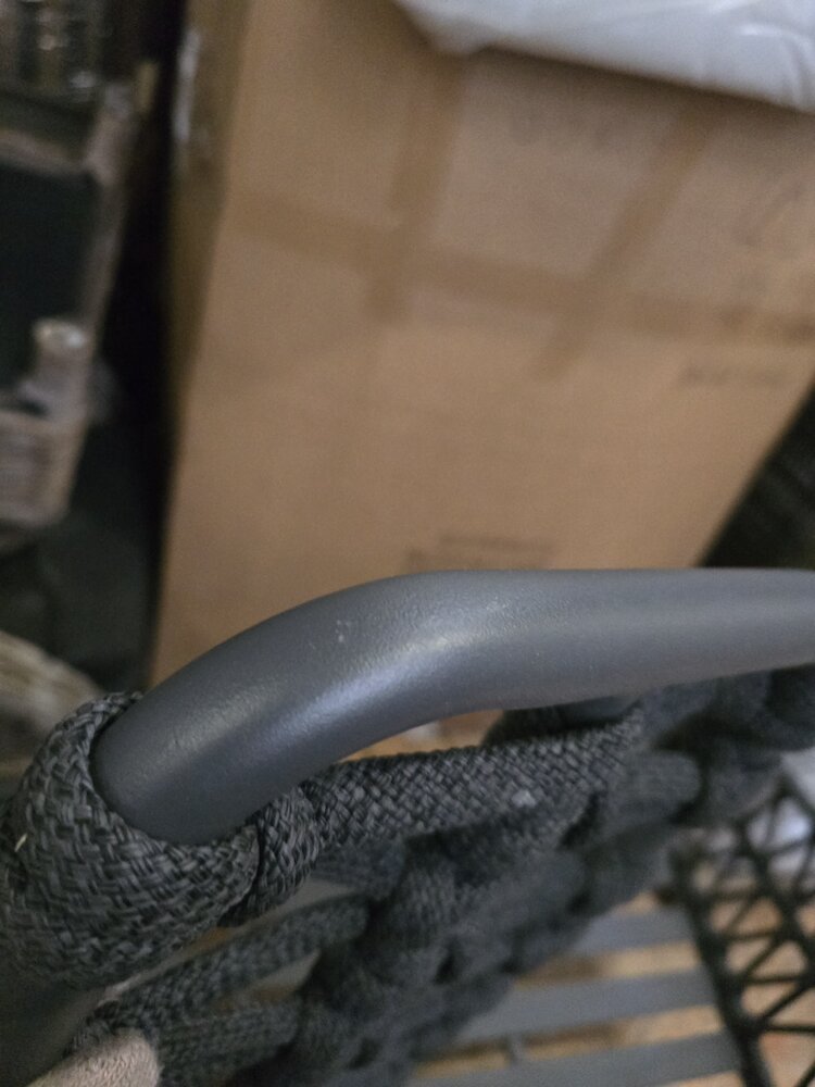 AVH-Collectie Showroommodel Elegant stoel bank loungeset 4 delig antraciet rope