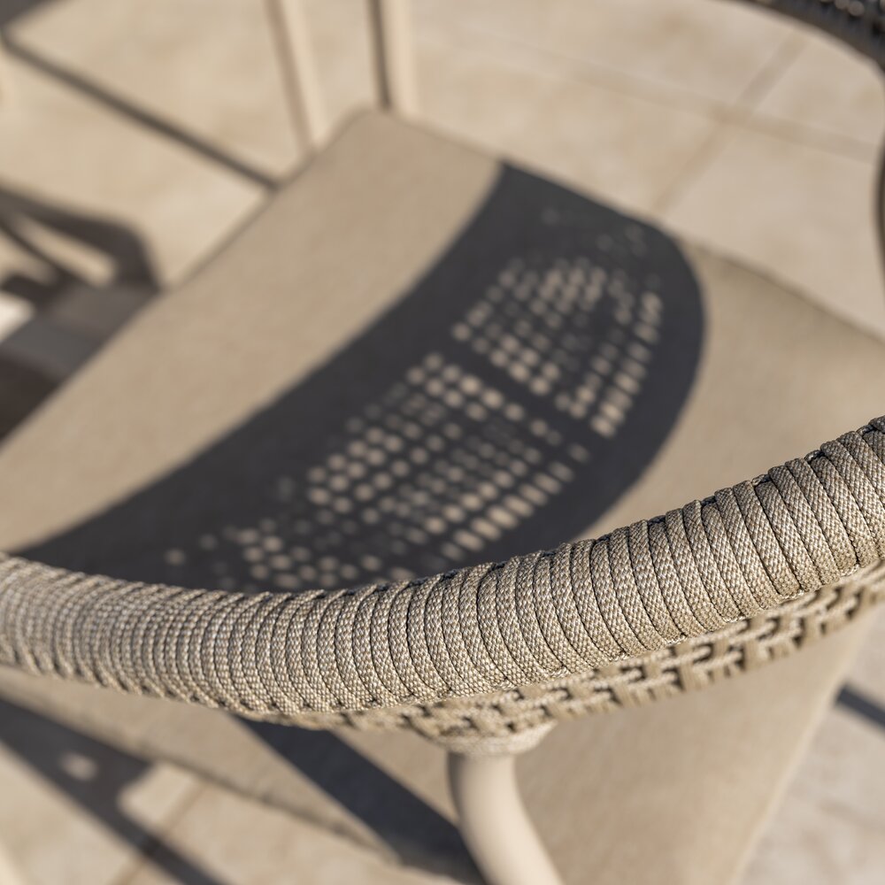 4 Seasons Outdoor Sarah Sienna dining tuinset 120xH75 cm 5 delig latte keramiek Taste 4SO