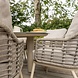 4 Seasons Outdoor Hampton Puglia low dining tuinset 160xH69 cm 7 delig mortex latte Taste 4SO