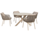 4 Seasons Outdoor Prado Puglia dining tuinset 130xH75 cm 5 delig keramiek latte Taste 4SO