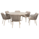 4 Seasons Outdoor Prado Puglia dining tuinset 160xH75 cm 7 delig keramiek latte Taste 4SO