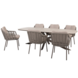 4 Seasons Outdoor Prado Puglia dining tuinset 240x105xH75 cm 7 delig keramiek terre Taste 4SO
