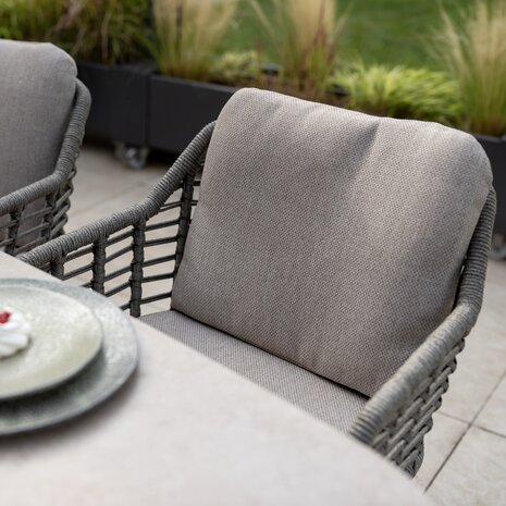 4 Seasons Outdoor Denia Puglia dining tuinset 290x110xH75 cm 9 delig keramiek terre Taste 4SO