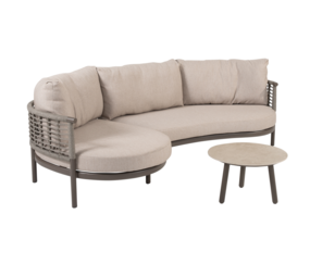 4 Seasons Outdoor Salute Puglia chaise longue loungeset 3 delig terre Taste 4SO