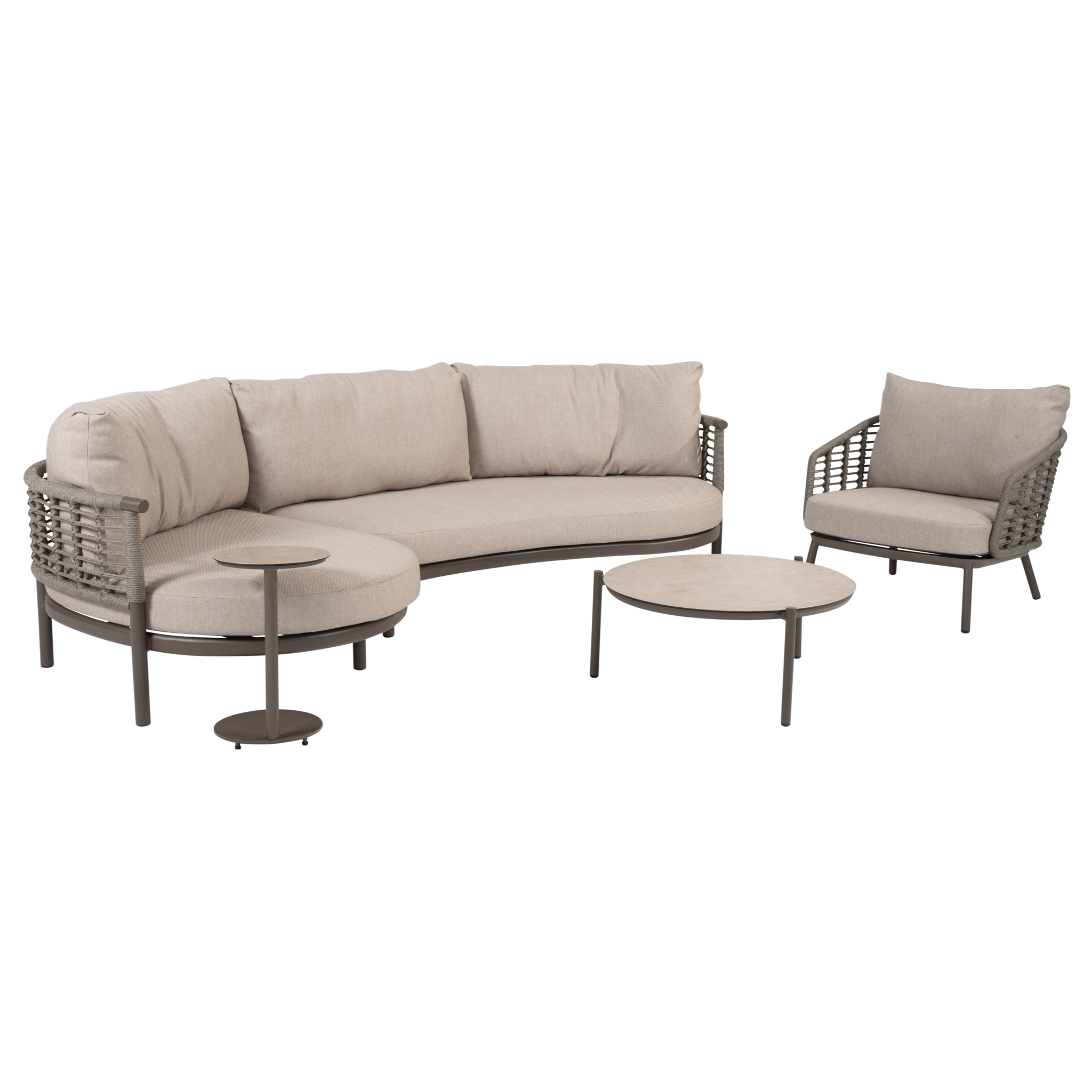 4 Seasons Outdoor Vic Puglia chaise longue loungeset 5 delig terre Taste 4SO