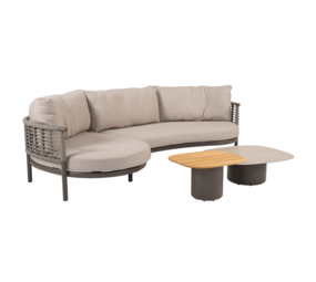 4 Seasons Outdoor Demi Puglia chaise longue loungeset 4 delig terre Taste 4SO 4 Seasons Outdoor Demi Puglia chaise longue loungeset 4 delig terre Taste 4SO