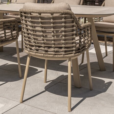 4 Seasons Outdoor Estate Puglia dining tuinset 240x105xH75 cm 7 delig keramiek latte Taste 4SO 4 Seasons Outdoor Estate Puglia dining tuinset 240x105xH75 cm 7 delig keramiek latte Taste 4SO