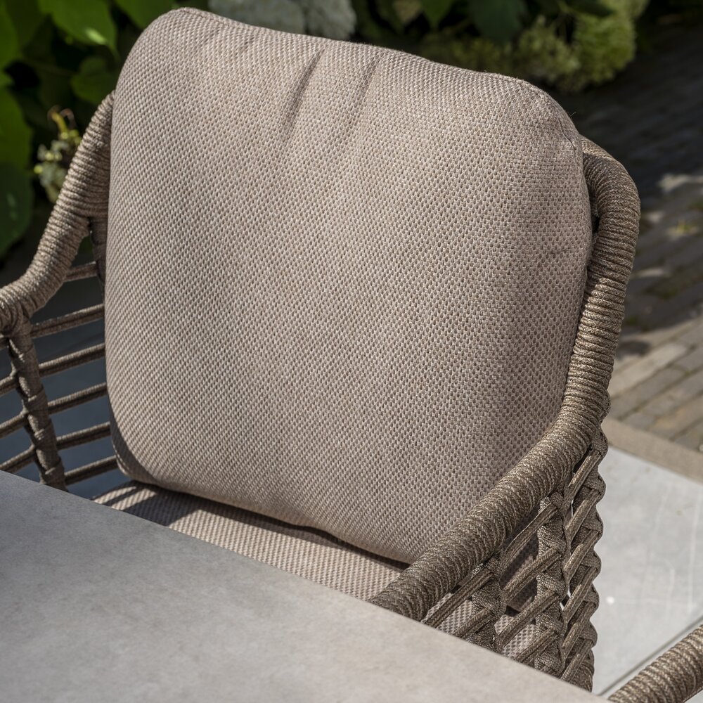 4 Seasons Outdoor Sarah Puglia dining tuinset 120xH75 cm 5 delig keramiek latte Taste 4SO