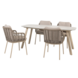 4 Seasons Outdoor Manolo Puglia dining tuinset 180x95xH75 cm 5 delig keramiek latte Taste 4SO 4 Seasons Outdoor Manolo Puglia dining tuinset 180x95xH75 cm 5 delig keramiek latte Taste 4SO