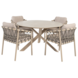 4 Seasons Outdoor Prado Piacenza dining tuinset 130xH75 cm 5 delig keramiek latte Taste 4SO